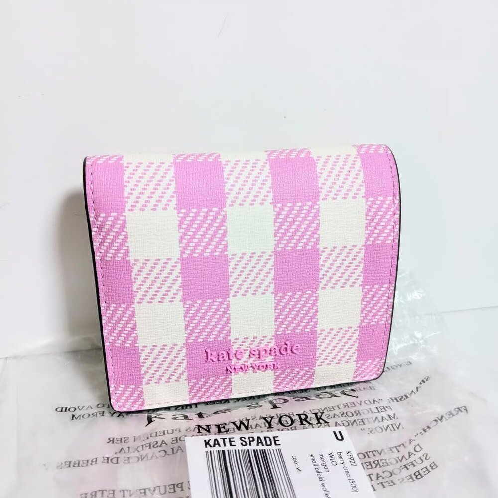 Kate Spade New York Morgan Gingham Field Small Bifold Wallet